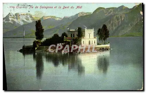 Ansichtskarte AK Clarens Ile de Salagnon et la dent du Midi