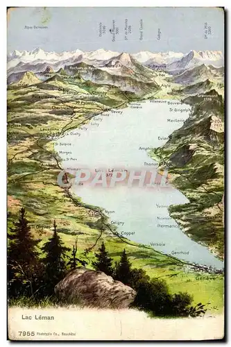 Cartes postales Geneve Lac Leman