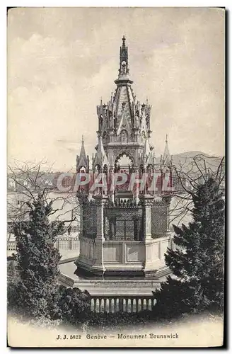 Cartes postales Geneve Monument Brunswick