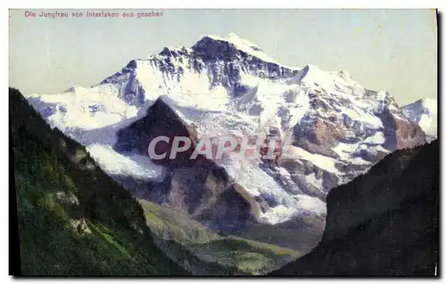 Cartes postales Die Jungfrau von Interlaken aus gesehen