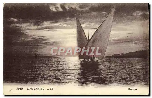 Cartes postales Lac Leman Bateau