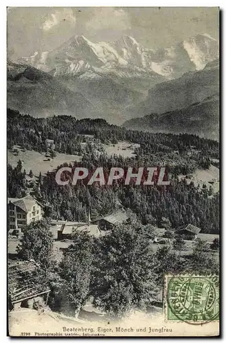 Cartes postales Beatenberg Eiger Monch Und Jungfrau