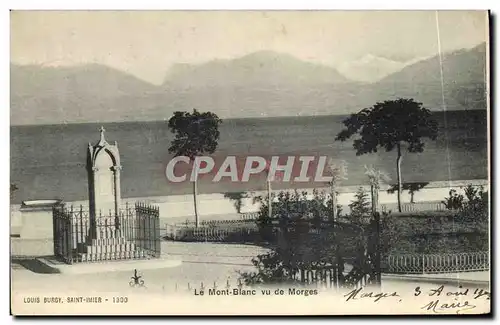 Cartes postales Le Mont Blanc Vu de Morges