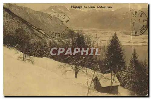 Cartes postales Paysage de Caux s Montreux