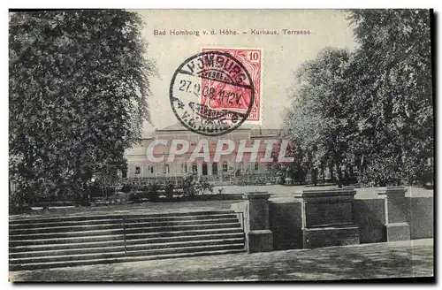 Ansichtskarte AK Bad Homburg Hohe Kurhaus Terrasse