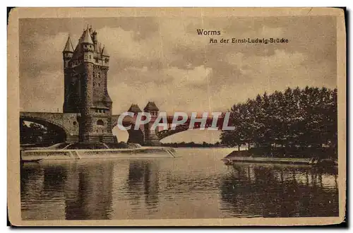 Cartes postales Worms An der Ernst Ludwlg Brucke