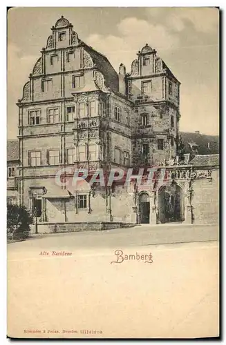 Cartes postales Bamberg Alte Residens
