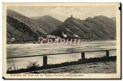 Cartes postales Bornhofen am Rhein mit Ruinen Sternberg Und Liebenstein