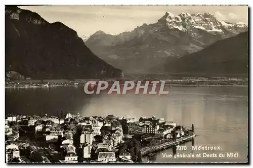 Cartes postales Montreux Vue Generale et Dents du Midi