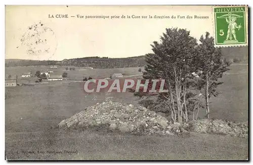 Cartes postales La Cure Vue Panoramique Prise de la Cure sur la Direction du fort des Rousses