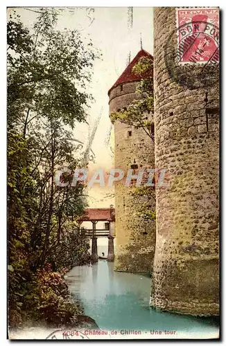 Cartes postales Chateau de Chillon Une Tour