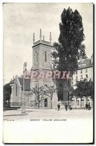 Cartes postales Geneve Eglise anglaise