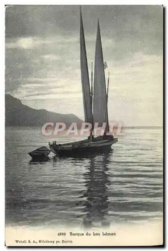 Cartes postales Geneve Barque du Lac Leman Bateau