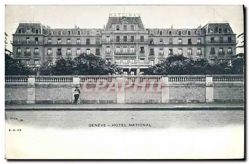 Cartes postales Geneve Hotel National