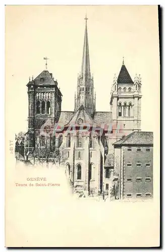 Cartes postales Geneve Tours de Saint Pierre