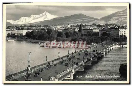 Cartes postales Geneve Pont du Mont Blanc