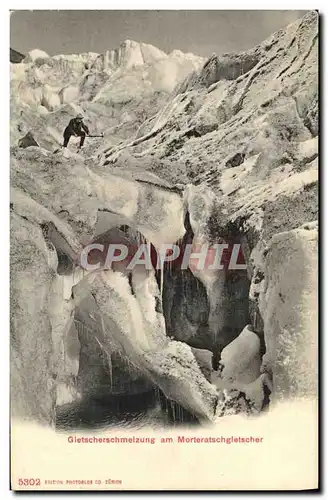 Cartes postales Gletscherschmeizung am Morteratschgletscher