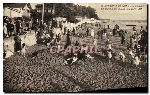 Ansichtskarte AK Andernos les Bains La Plage et les Chalets