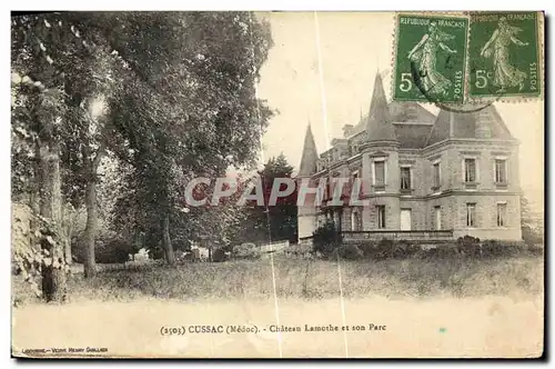 Ansichtskarte AK Cussac Chateau Lamothe et Son Parc
