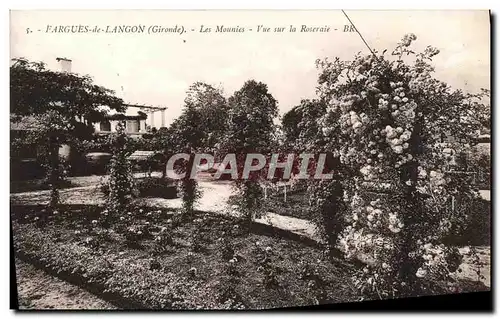 Ansichtskarte AK Fargues de Langon Les Mounies Vue sur la roseraie