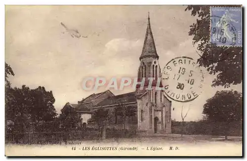 Ansichtskarte AK Les Eglisottes L eglise