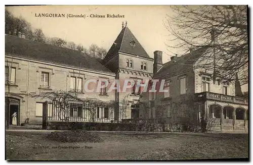 Ansichtskarte AK Langoiran Chateau Richefort