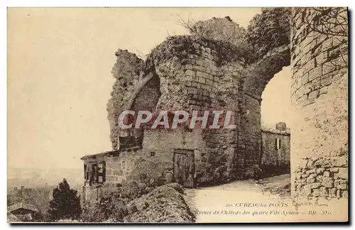 Cartes postales Cubzac les ponts Ruines du chateau des quatre fils Aymon