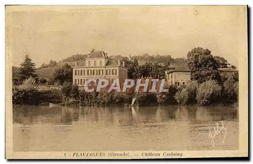 Ansichtskarte AK Flaujagues Chateau Castaing