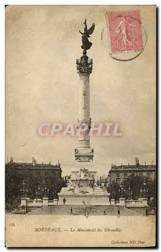 Cartes postales Bordeaux Le Monument des Girondins