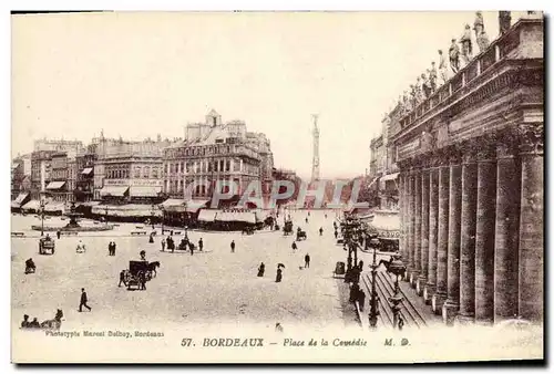 Cartes postales Bordeaux Place de la Comedie