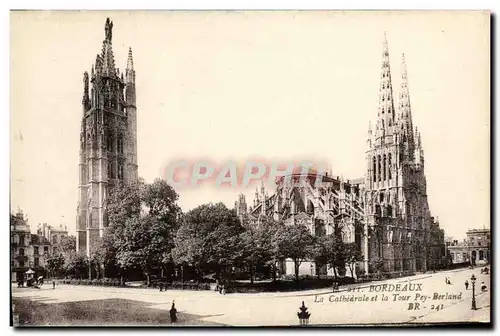 Cartes postales Bordeaux La Cathedrale et la Tour Pey Berland