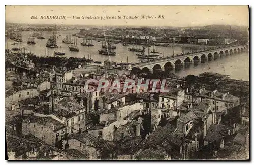 Ansichtskarte AK Bordeaux Vue Generale Prise de la Tour St Michel
