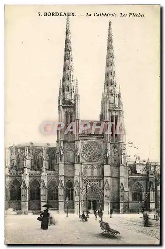 Ansichtskarte AK Bordeaux La Cathedrale Les Fleches