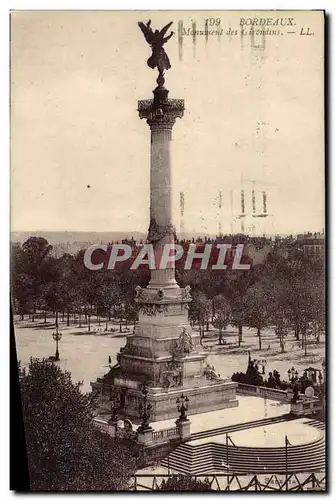 Cartes postales Bordeaux Monument des Girondins