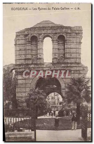 Cartes postales Bordeaux Les Ruines du Palais Gallien