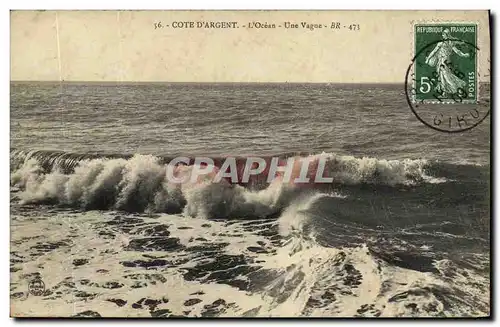 Cartes postales Cote D Argent L Ocean Une Vague