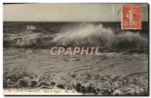 Cartes postales Cote D Argent Effet de Vagues