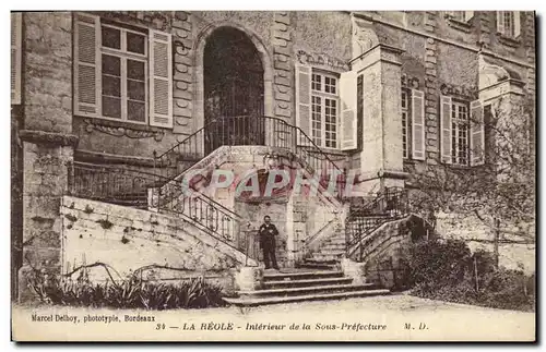 Cartes postales La Reole Interieur de la Sous Prefecture