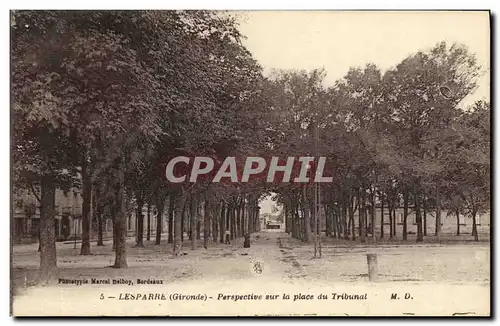 Cartes postales Lesparre perspective sur la place du tribunal