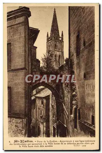 Cartes postales Saint Emillion Porte de la Cadene