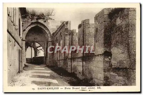 Ansichtskarte AK Saint Emillion Porte Brunel