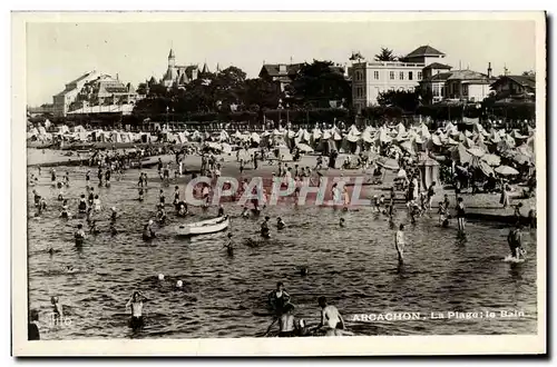 Ansichtskarte AK Arcachon La plage Le bain