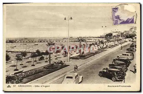 Cartes postales Arcachon Cote d Argent Boulevard Promenade