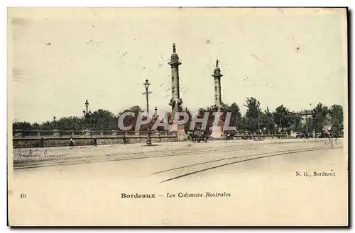 Cartes postales Bordeaux Les Colonnes Rostrales