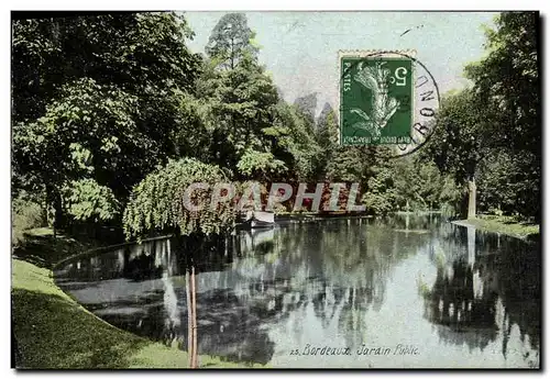 Cartes postales Bordeaux Le jardin public