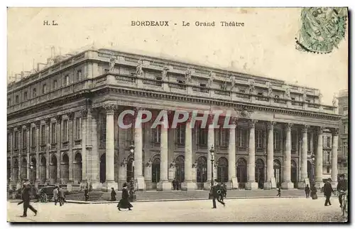 Cartes postales Bordeaux Le Grand Theatre