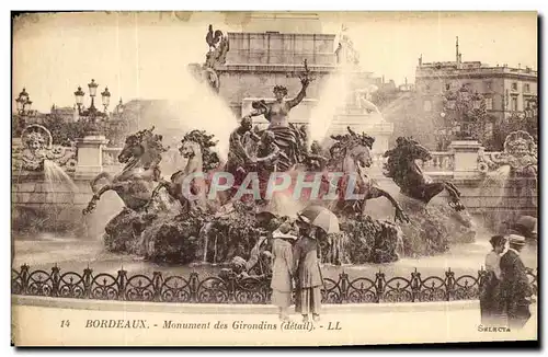 Cartes postales Bordeaux Monument des Girondins