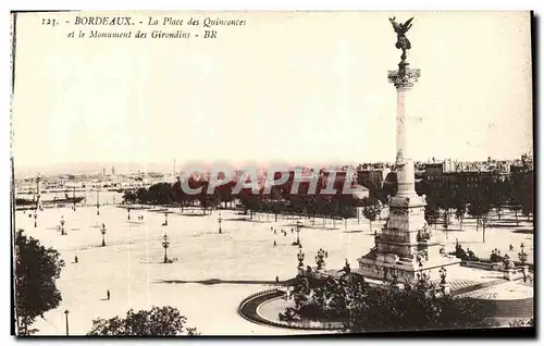 Cartes postales Bordeaux La Place des Quinconces