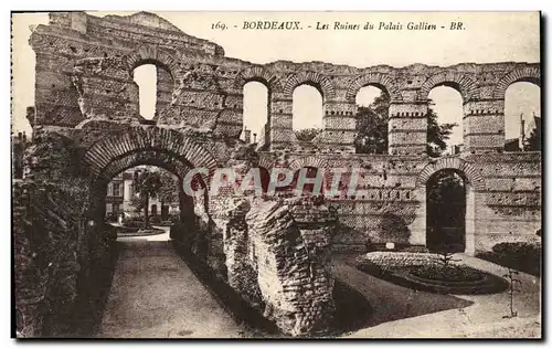 Cartes postales Bordeaux Les Ruines du Palais Gallien