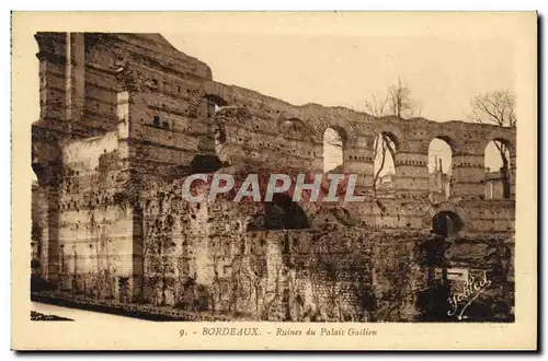 Cartes postales Bordeaux Ruines du Palais Gallien